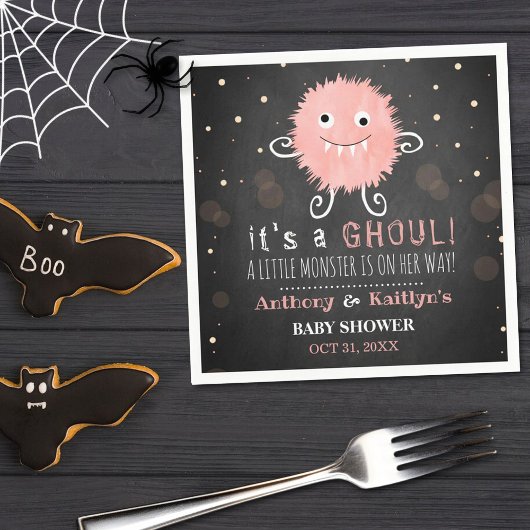 Es ist ein Ghoul! Kleine Monster Halloween Kinderd Serviette