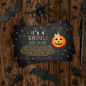 Es ist ein Ghoul! Little Pumpkin Halloween Kinderd Begleitkarte