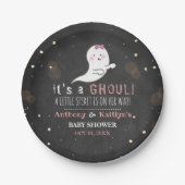 Es ist ein Ghoul! Little Spirit Halloween Baby Dus Pappteller (Vorderseite)