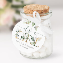 Es ist ein Girl Baby Duwer Fevor Tags Geschenkanhänger