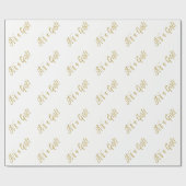 Es ist ein Girl - Baby Girl Newborn Wrapping Paper Geschenkpapier (Flach)