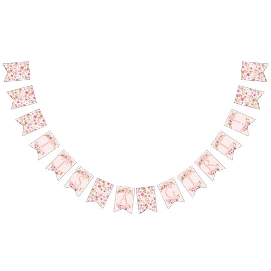 Es ist ein Girl Baby Shower Banner - Blush Pink &  (Alle)