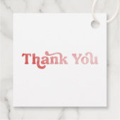 Es ist ein Girl Baby Things Pink Girl Baby Dusche Geschenkanhänger (Rückseite)