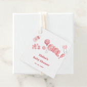 Es ist ein Girl Baby Things Pink Girl Baby Dusche Geschenkanhänger (Beispiel)