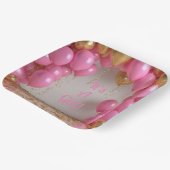 Es ist ein Girl Balloons! Pappteller (Gewinkelt)