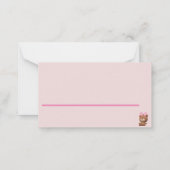 Es ist ein Girl Bären und Balloons Theme Shower Ga Mitteilungskarte (Rückseite)