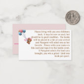 Es ist ein Girl Bären und Balloons Theme Shower Ga Mitteilungskarte (Vorderseite/Rückseite Beispiel)