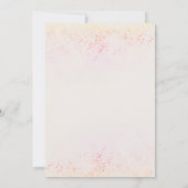 Es ist ein Girl Blush Pink Heart Balloons Baby Dus Einladung (Rückseite)