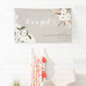 Es ist ein Girl-Boho-neutrale Baby-Duschbanner Banner (Insitu)