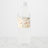Es ist ein Girl Boho Rainbow Water Bottle Label - Wasserflaschenetikett (Rückseite)