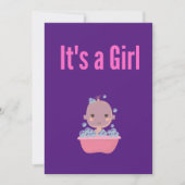 Es ist ein Girl-Bubble-Bad Einladung (Vorderseite)