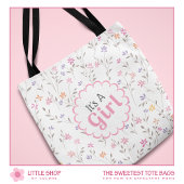 Es ist ein Girl Floral anpassbar Tasche