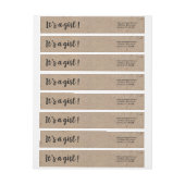 Es ist ein Girl Kraft Style Trendy Script (Bogen)