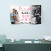 Es ist ein Girl Modern Baby Shower Banner (Messeveranstaltung)