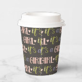 Es ist ein Girl New Baby Paper Cup Pappbecher (Rechts)