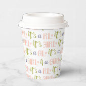 Es ist ein Girl New Baby Paper Cup Pappbecher (Rechts)