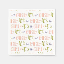 Es ist ein Girl New Baby Paper Napkin Serviette