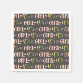 Es ist ein Girl New Baby Paper Napkin Serviette