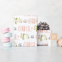 Es ist ein Girl New Baby Wrapping Paper