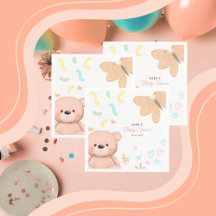 Es ist ein Girl Niedlich Teddy Bear Baby Shower Ca