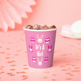 Es ist ein Girl-Ostern Pappbecher