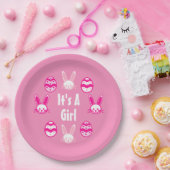 Es ist ein Girl-Ostern Pappteller (Party)