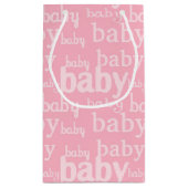 Es ist ein Girl Pink Baby Dusche Party Kleine Geschenktüte (Rückseite)