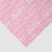 Es ist ein Girl Pink Baby Dusche Party Seidenpapier (Ausschnitt)