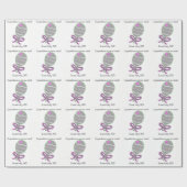 Es ist ein Girl Pink Baby Rattle Geschenkpapier (Flach)