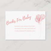 Es ist ein Girl-Pink-Balloons-Bücher für die Kinde Begleitkarte (Vorderseite)