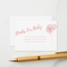 Es ist ein Girl-Pink-Balloons-Bücher für die Kinde Begleitkarte