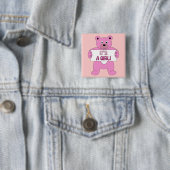 Es ist ein Girl-Pink-Bär Button (Beispiel)