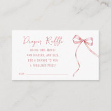 Es ist ein Girl Pink Bow Babydusche Windelwanne Ra