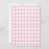 Es ist ein Girl Pink Bow Pumpkin Baby Shower Arch Einladung (Rückseite)