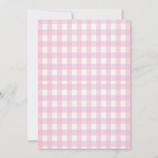 Es ist ein Girl Pink Bow Pumpkin Baby Shower Arch Einladung (Rückseite)