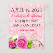 Es ist ein Girl Pink Elegant Foto (Rückseite)