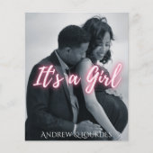 Es ist ein Girl Pink Elegant Foto (Vorderseite)