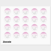 Es ist ein Girl-Pink-Glitzer-Liebessticker Runder Aufkleber (Blatt)