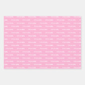 Es ist ein Girl-Pink-Wrapping Paper Sheets Geschenkpapier Set (Vorderseite 3)