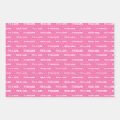 Es ist ein Girl-Pink-Wrapping Paper Sheets Geschenkpapier Set (Vorderseite)