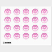 Es ist ein Girl, Round Matte Sticker (Blatt)