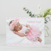 Es ist ein Girl Script Foto Pink Girly Elegant Bir Ankündigung (Stehend Vorderseite)