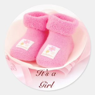 Es ist ein Girl-Sticker Runder Aufkleber