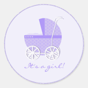 Es ist ein Girl-Sticker Runder Aufkleber