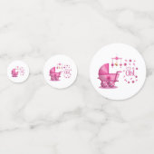 Es ist ein Girl Table Confetti Konfetti (Rückseiten)