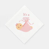Es ist ein Girl-White-Standard-Mittagessen Napkin Serviette (Ecke)