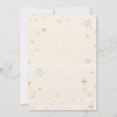 Es ist ein Girl Winter Wonderland Baby Dusche Spri Einladung (Rückseite)