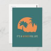 Es ist ein glückliches Leben Postkarte (Vorne/Hinten)