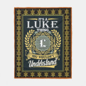 Es ist ein Glücksfall, den man nicht verstehen kon Fleecedecke (Vorderseite)