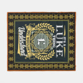 Es ist ein Glücksfall, den man nicht verstehen kon Fleecedecke (Vorderseite (Horizontal))